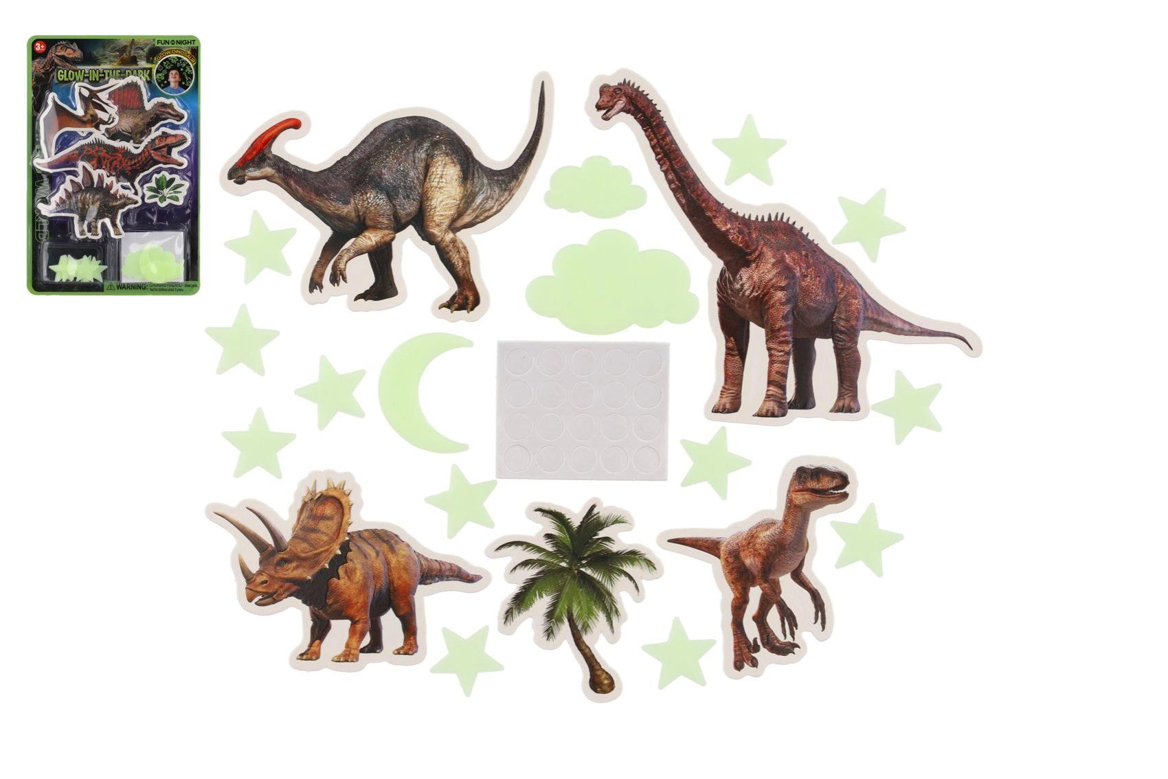 Svietiaci dinosaury na stenu a strop
