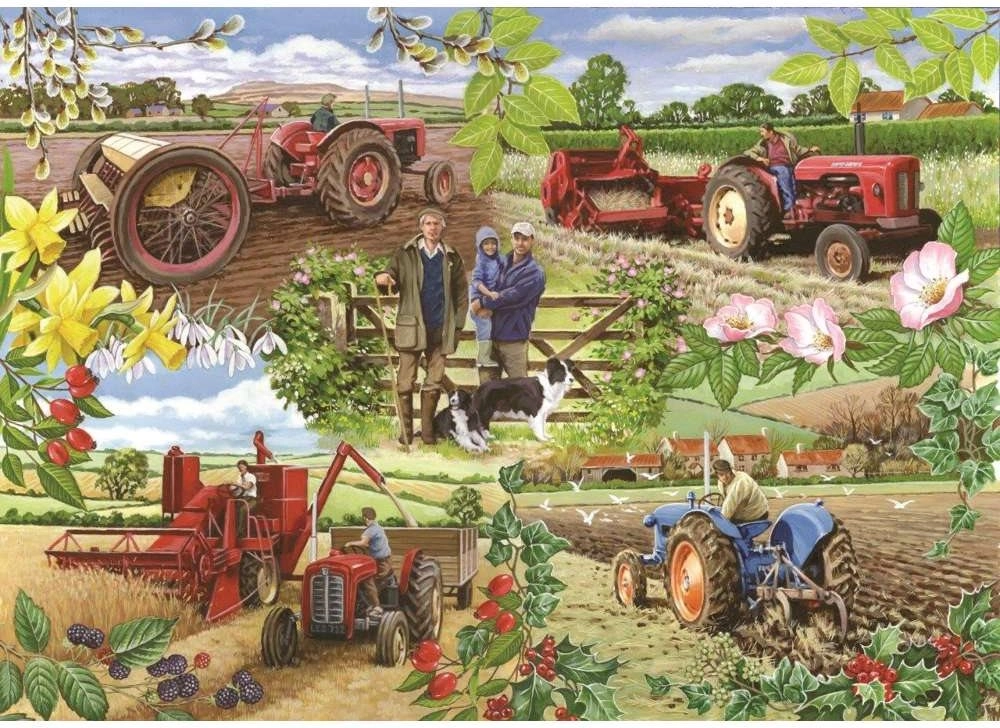 Puzzle Farmárov rok 1000 dielikov od House of Puzzles