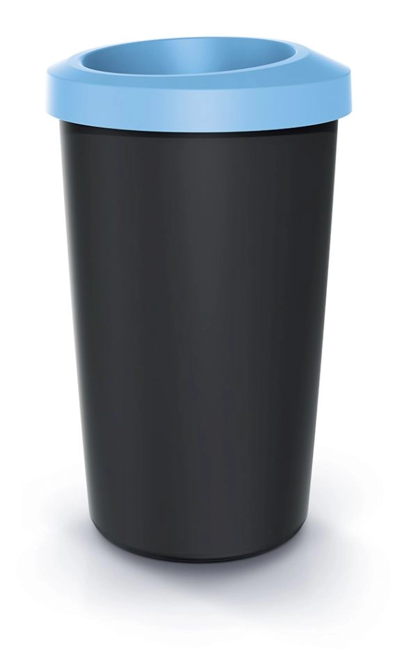 E-shop Prosperplast Odpadkový koš COMPACTO světle modrý/černý, 45 l