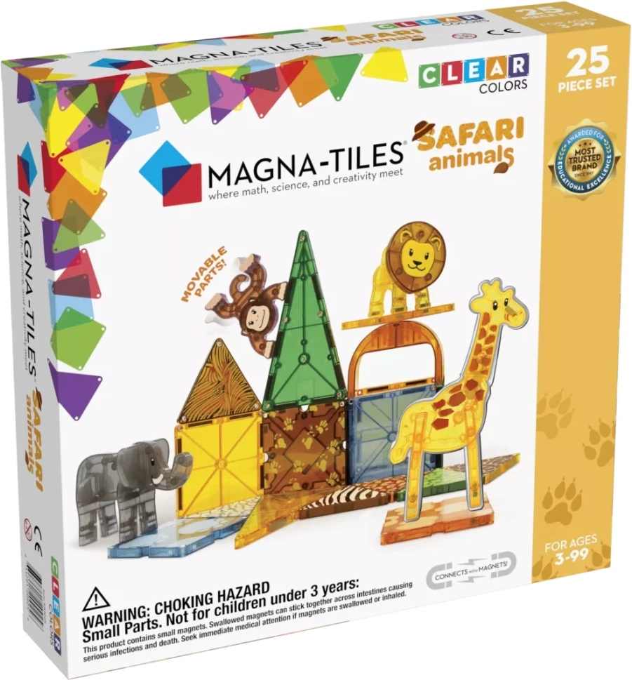 E-shop Magna-Tiles Magnetická stavebnica Safari 25 ks