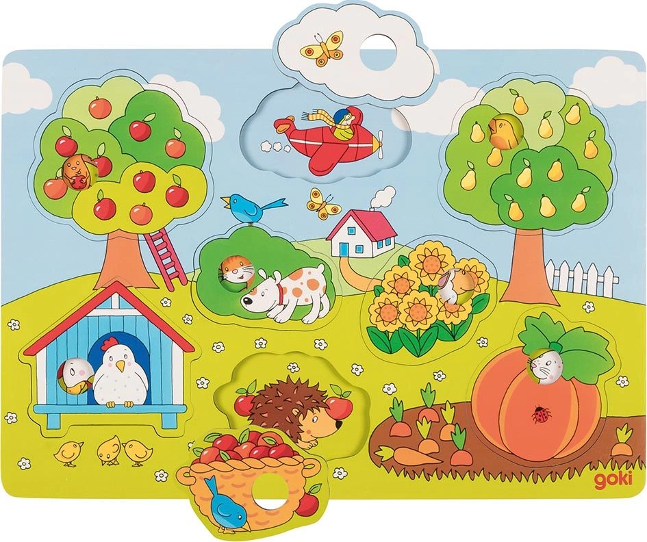 E-shop Goki odkrývacie puzzle Na Záhrade