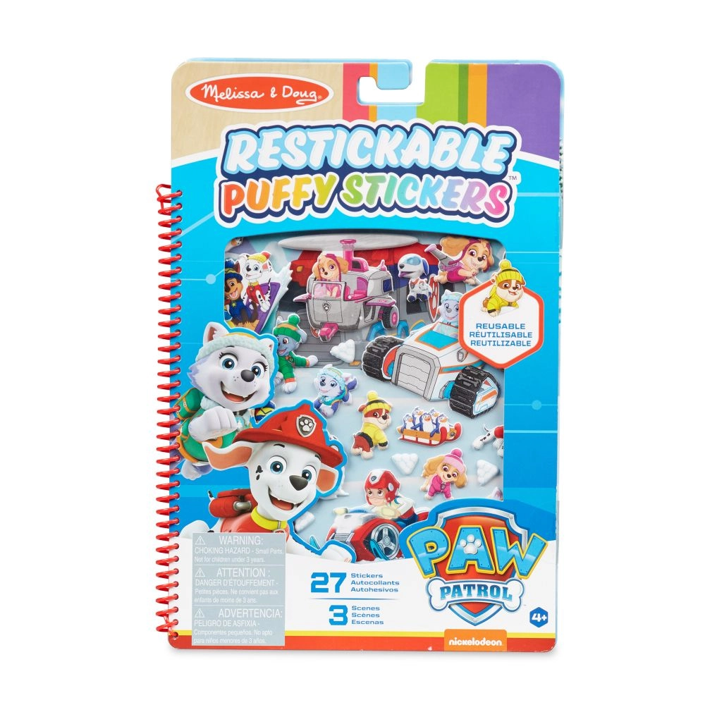 Paw Patrol znovupoužiteľné 3D samolepky – Arktída