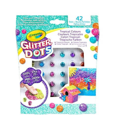E-shop Crayola Glitter Dots – trblietavé guľôčky na kreatívne tvorenie
