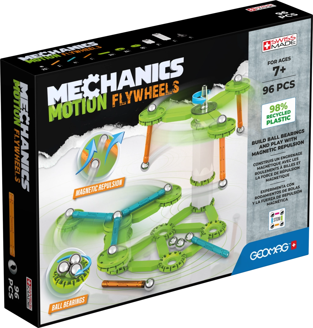 E-shop Geomag Mechanics Motion Flywheels stavebnica 96 dielov