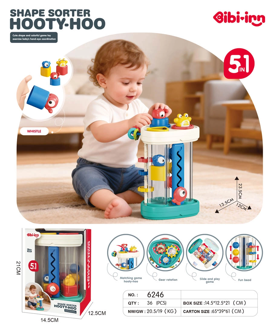 Multifunkčná veža rybka – sorter 5v1