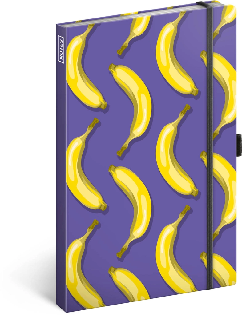 Baagl Notes Banány linkovaný 13 × 21 cm
