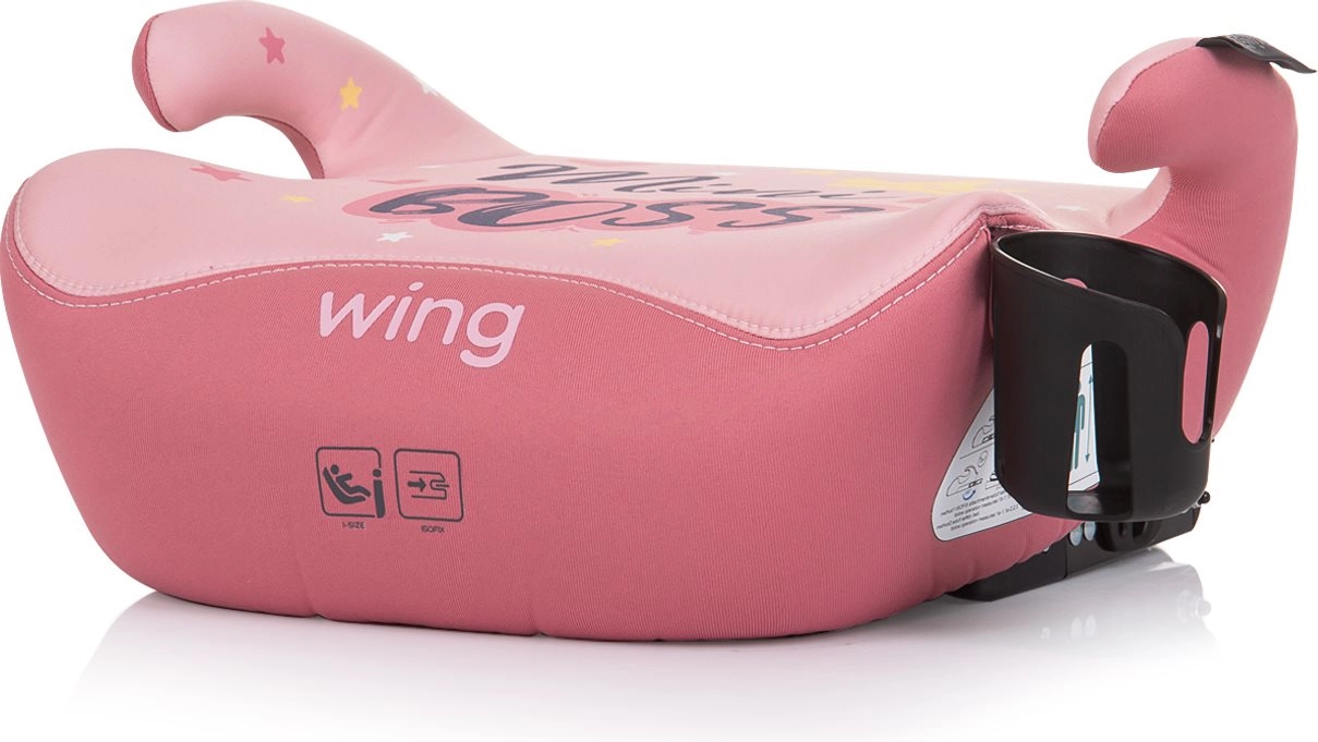 Chipolino podsedák Wing i-Size 125–150 cm s Isofixom – Ružová