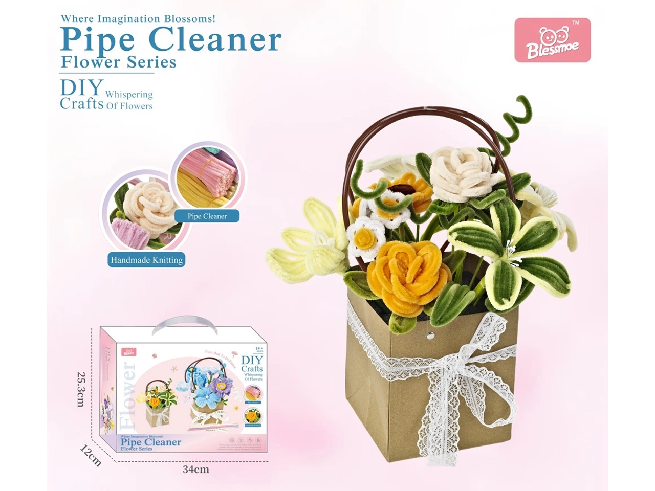 E-shop Kreatívna DIY sada – kytica kvetov pre deti
