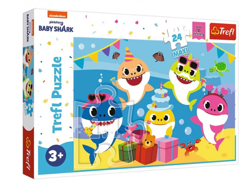 E-shop TREFL Baby Shark: Oslava MAXI 24 dielov