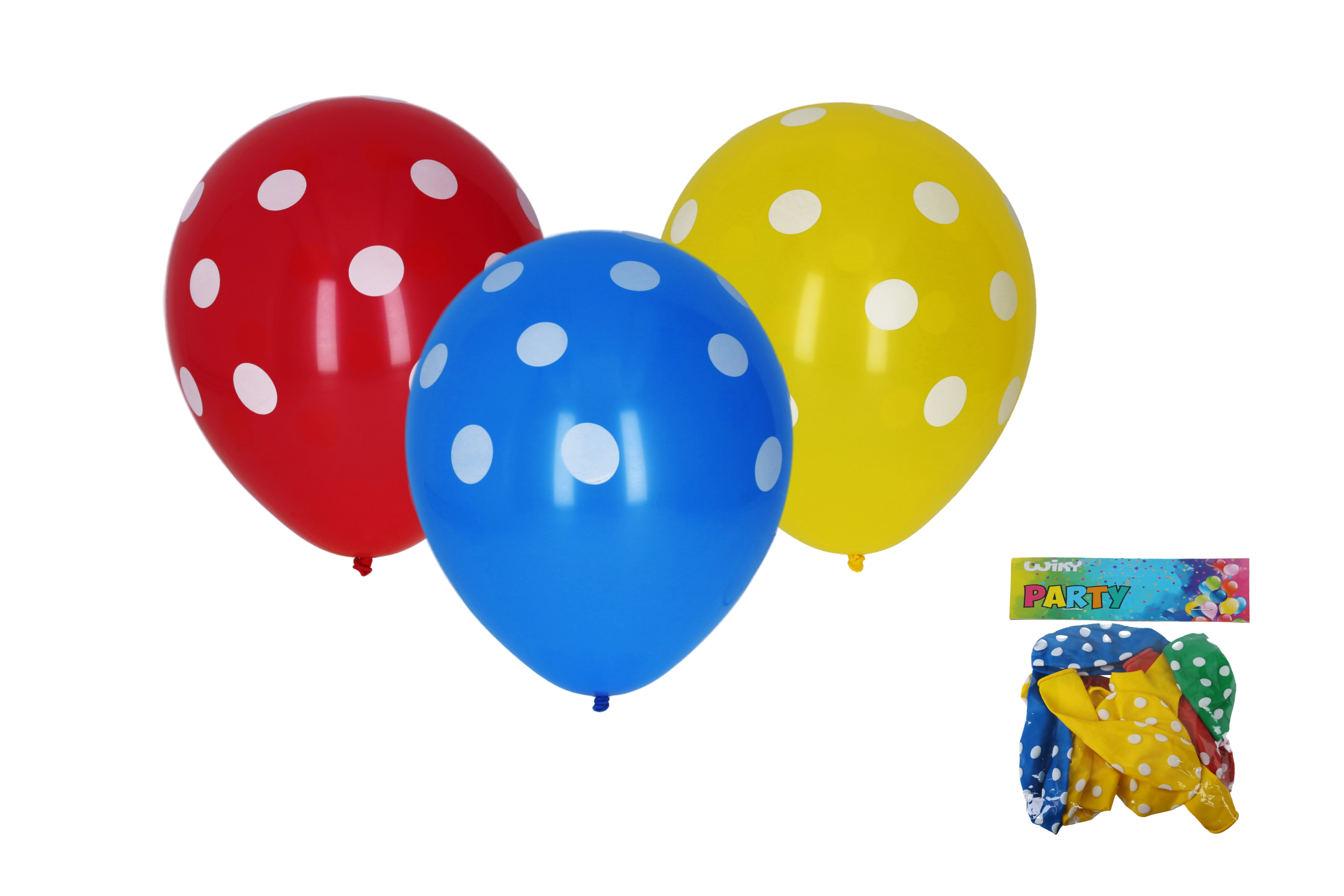 E-shop Wiky Balónik nafukovací 30cm sada potlač bodka WKW009930