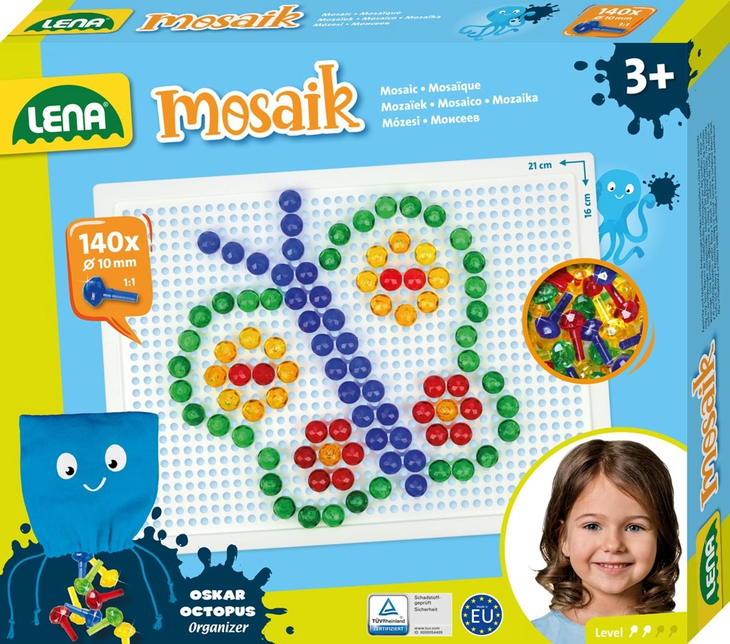 E-shop Lena Mozaika klobouček 1cm krystal 140ks