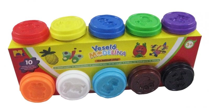 E-shop Mac Toys Plastelína 10x50 g rôzne farby