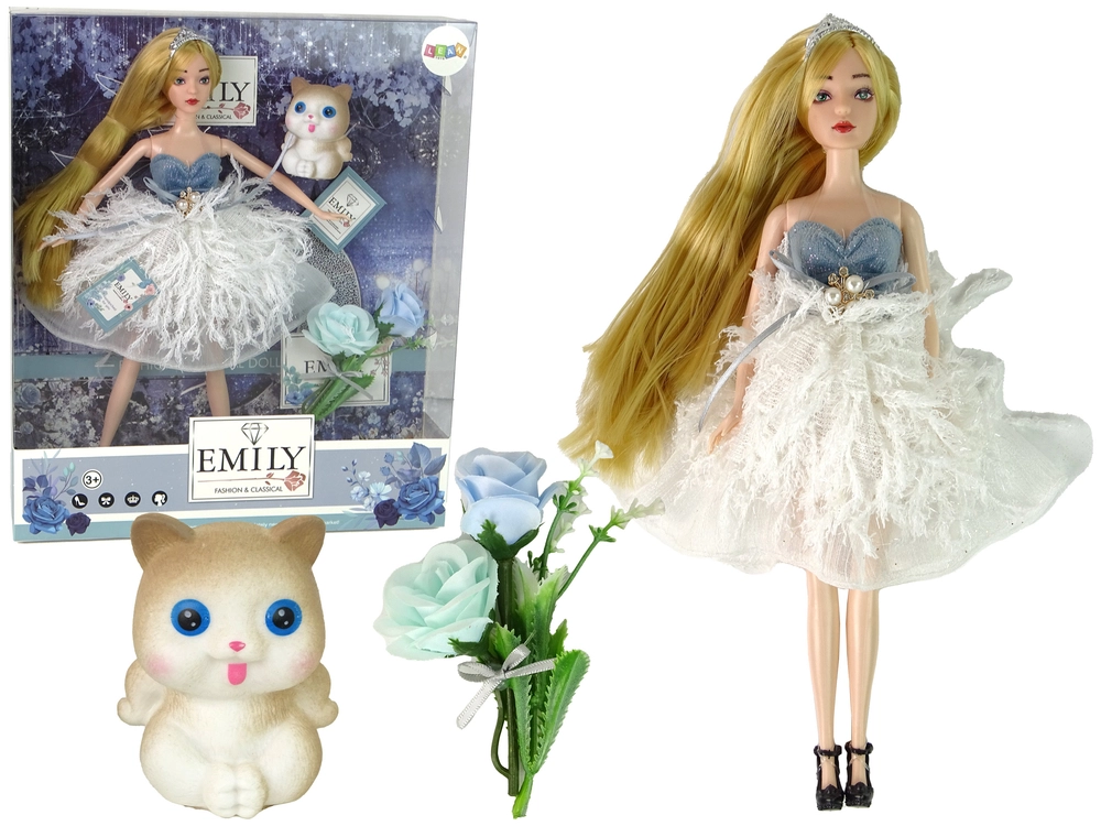 E-shop Lean Toys Súprava Emily s mačičkou a kvetmi
