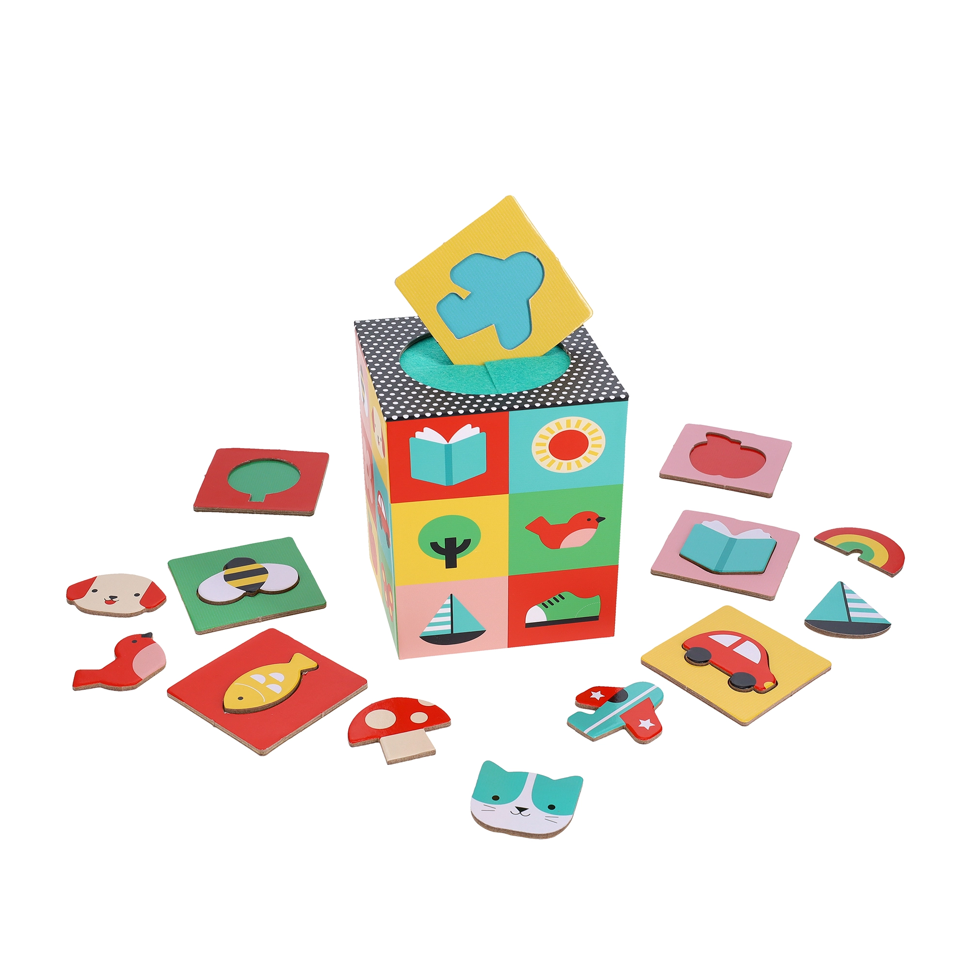 E-shop Petit Collage Senzorické puzzle Nájdi svoj obľúbený objekt