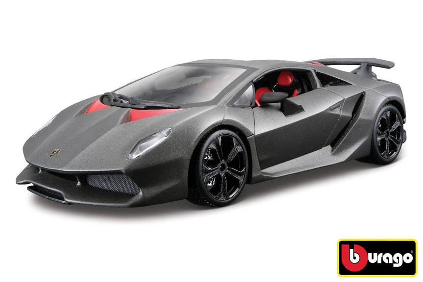 Bburago Plus Lamborghini Sesto Elemento Metallic sivá 1:24