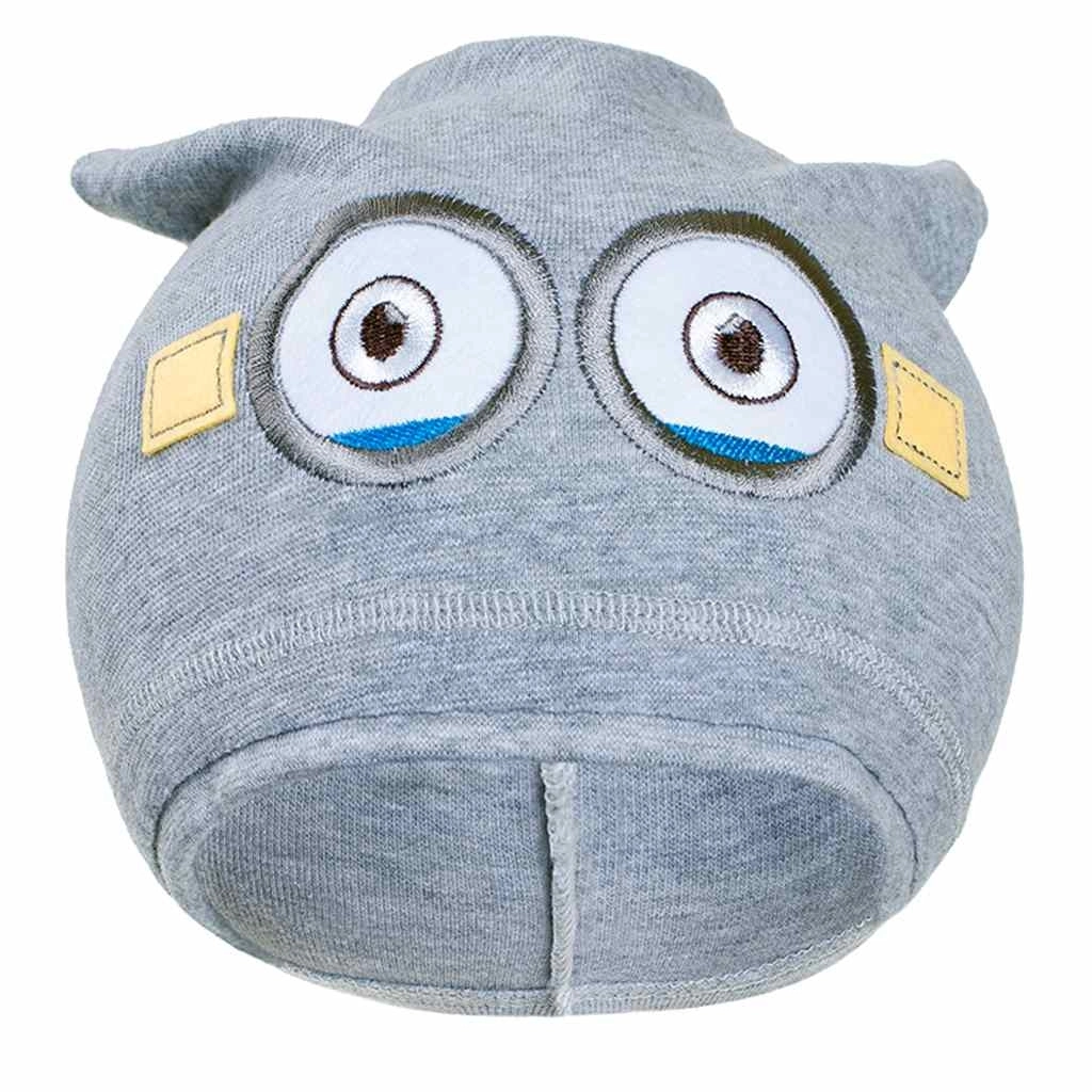 Jesenná detská čiapka New Baby Mimoň sivá 110 (4–5 rokov)