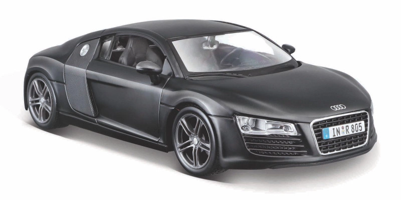 Maisto - Audi R8, matná čierna, 1:24
