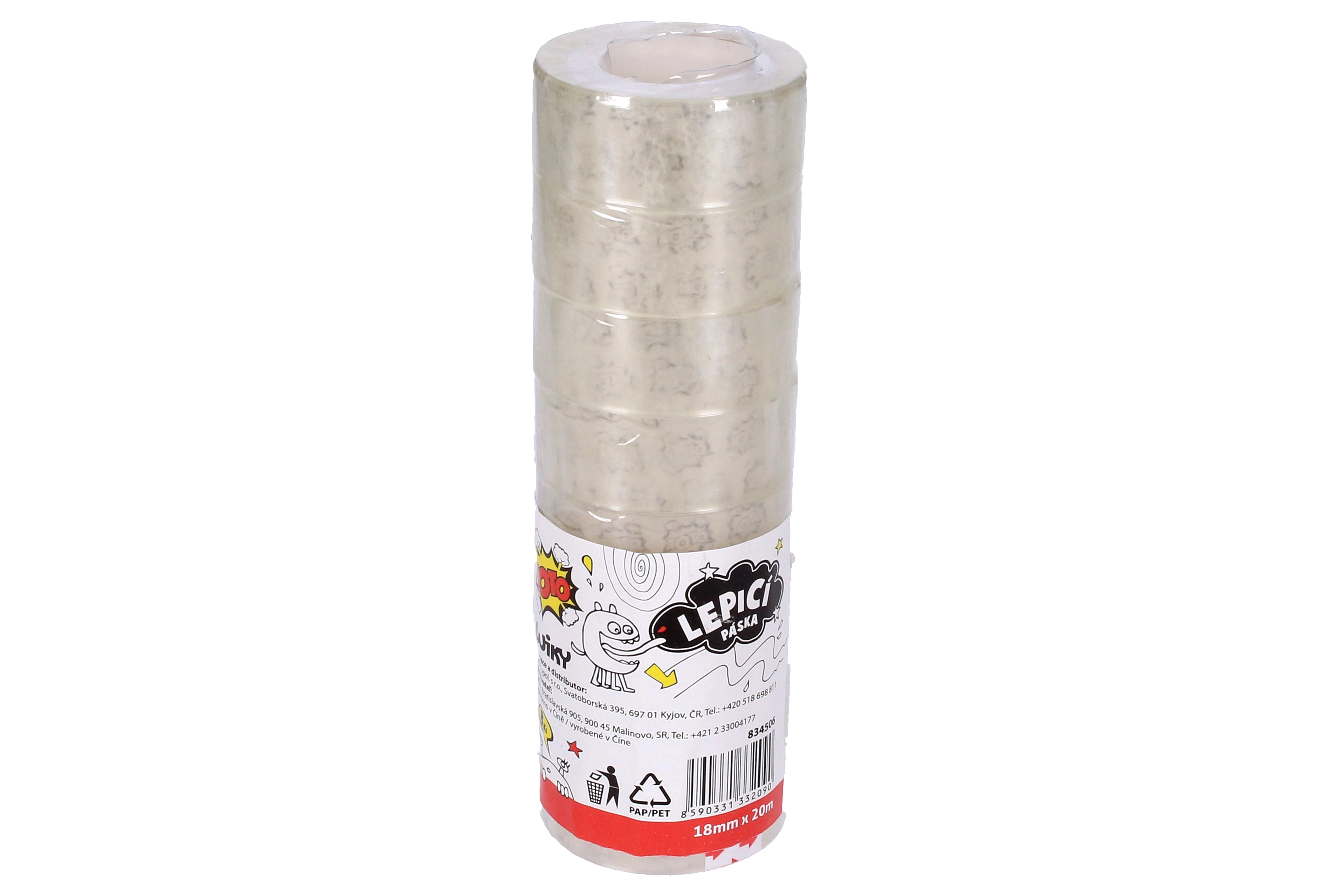 E-shop Wiky Lepící páska 18 mm x 20 m průhledná