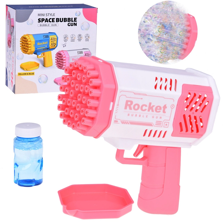 E-shop ZA4976RO Bazuka na mydlové bubliny Rocket Ružová