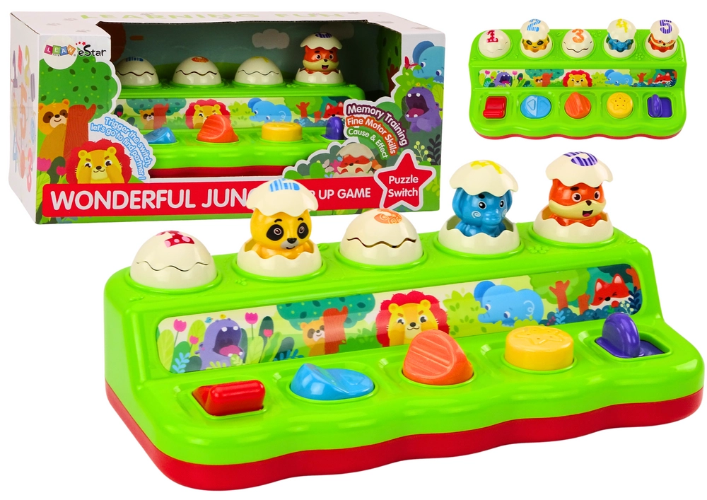 Pop Up Toy Pop Up Animals Vzdelávací panel pre deti Zvuky