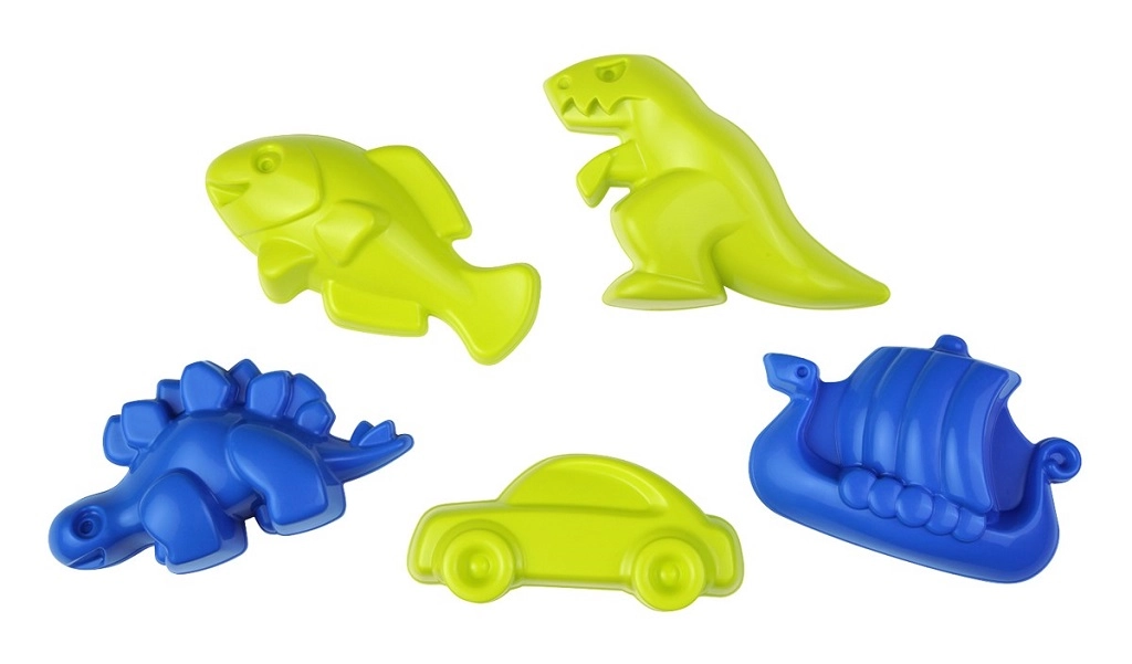 E-shop Lena Formičky na písek s dinosaurem 5 dílů