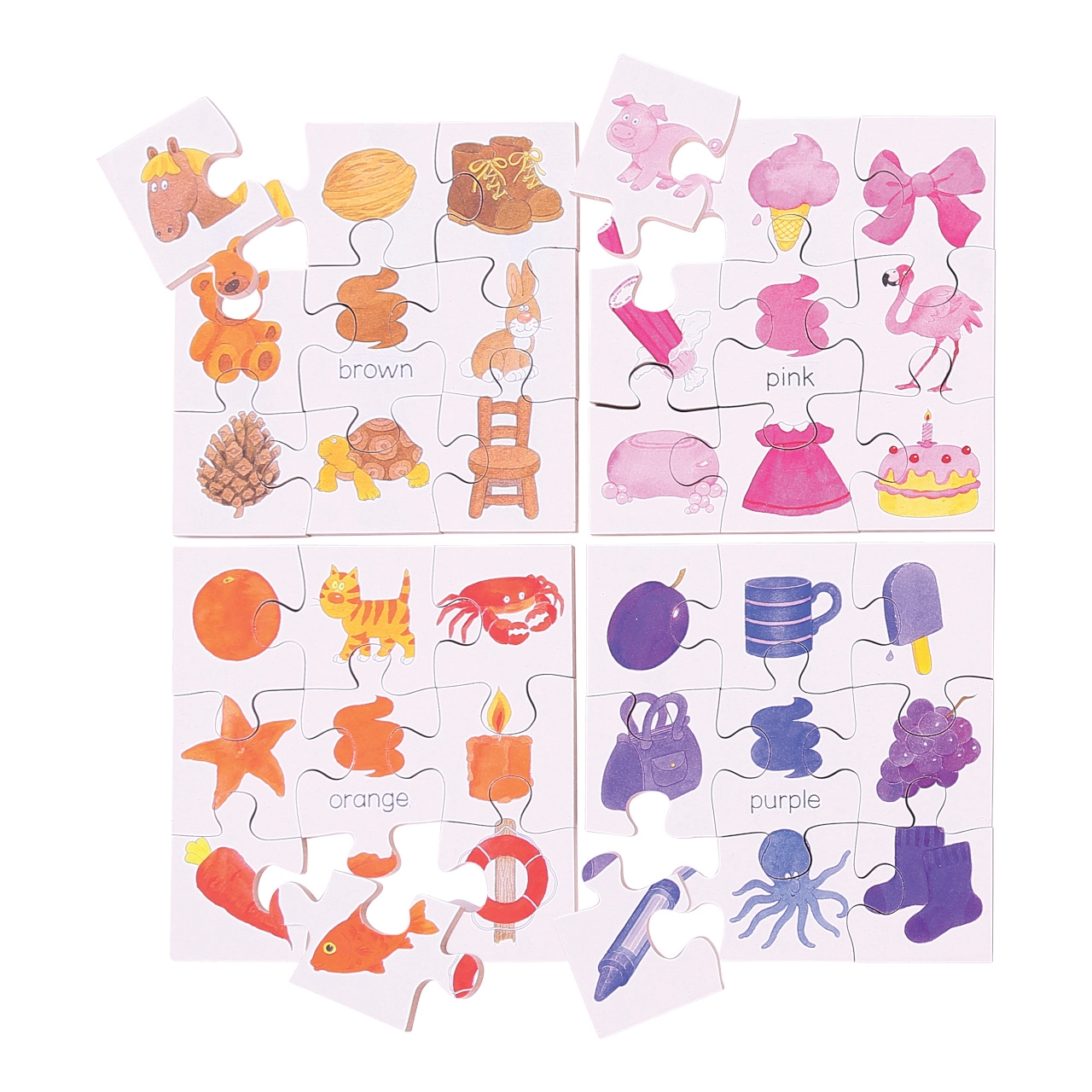 E-shop Bigjigs didaktická puzzle barvy 2