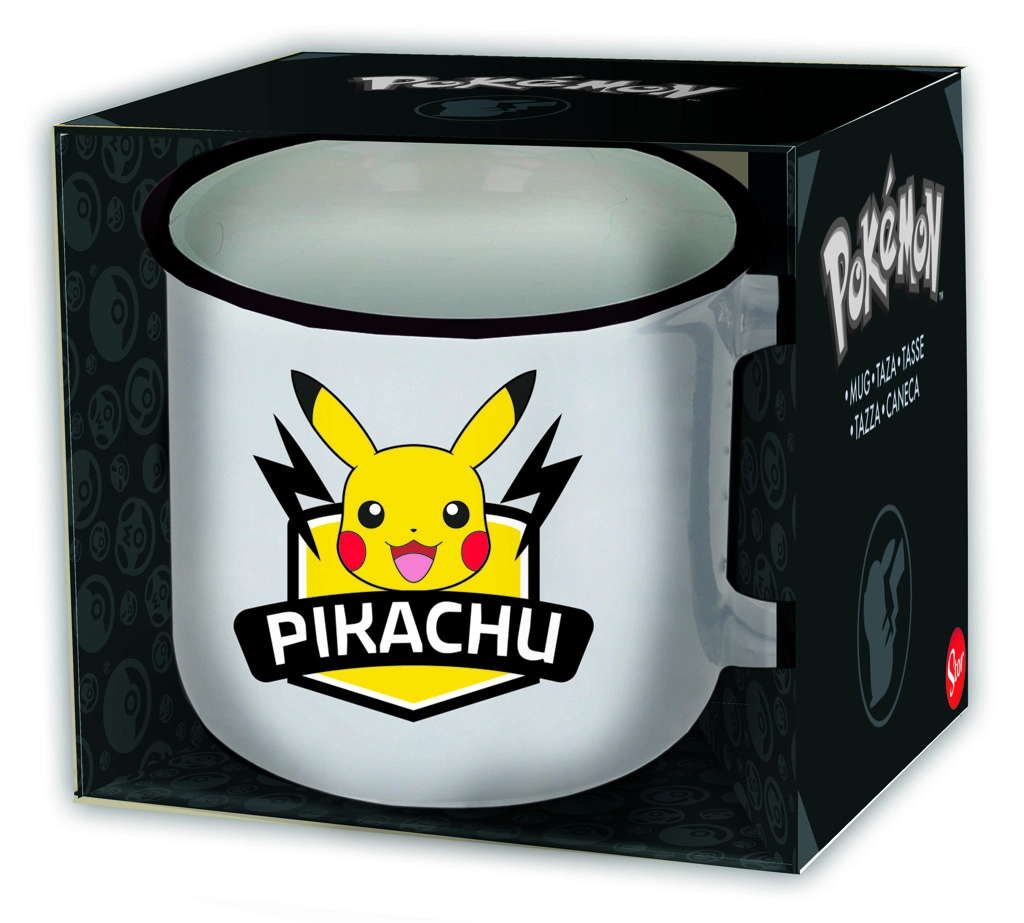 STOR Keramický hrnek Pokémon hrneček Pokémon Pikachu XL 400 ml