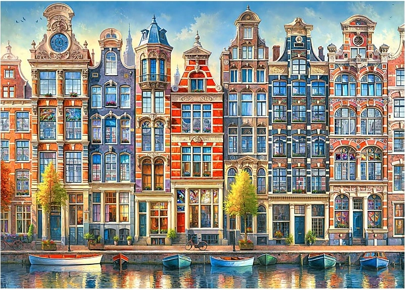 E-shop Cherry Pazzi puzzle Rytmus Amsterdamu 1000 dielikov