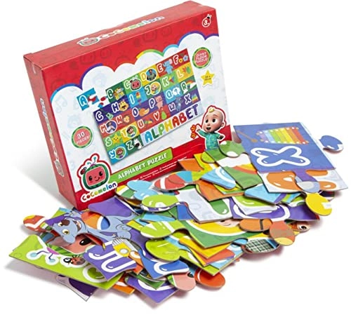 E-shop Cocomelon podlahové puzzle abeceda 88 × 53 cm