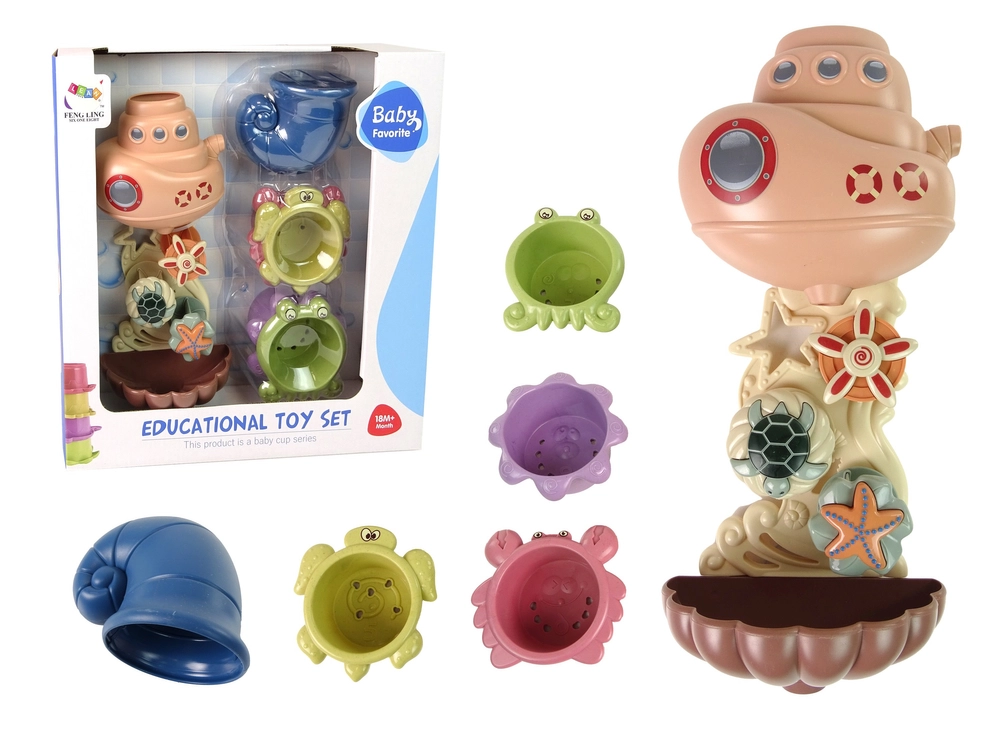 E-shop LEAN Toys Sea Animals Sea Waterfall Kúpanie Set