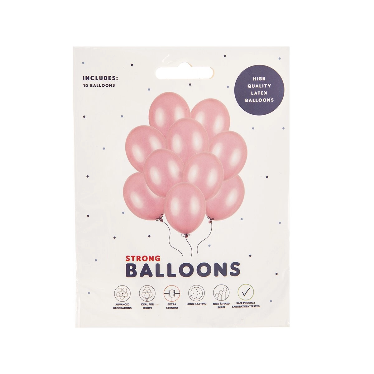 E-shop Latexové balóny ružové perleťové 27 cm, 10 ks