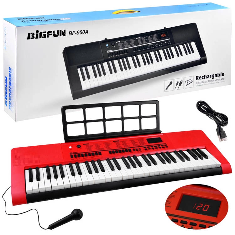 E-shop Elektronický klávesový nástroj 61 kláves s mikrofónom BF-950A