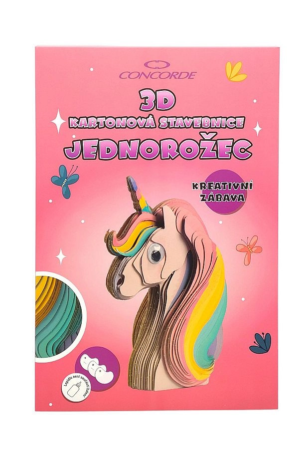 E-shop 3D kartónová stavebnica jednorožca