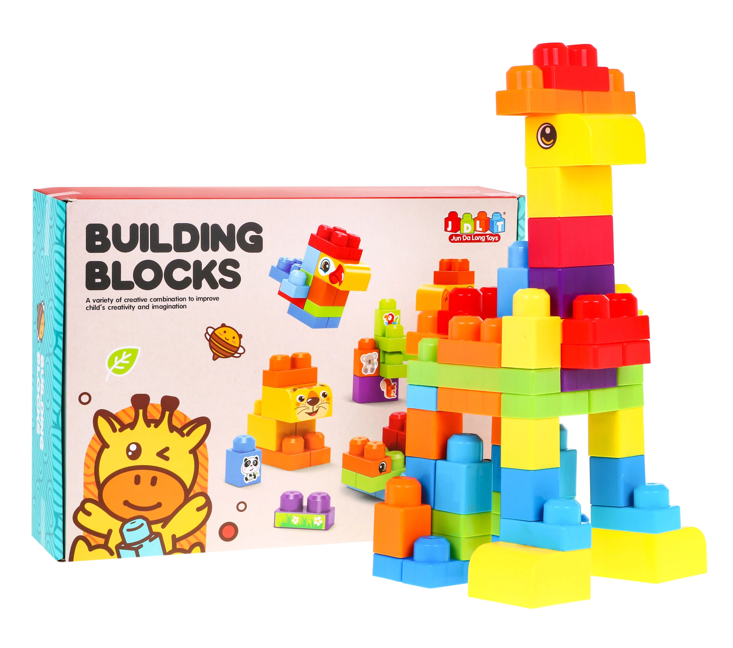 E-shop JDLT Sada Plastové kocky ZOO 68ks