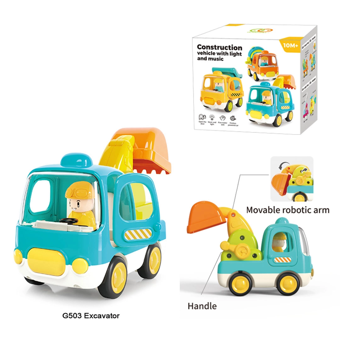 Interaktívny detský bager so svetlami a zvukmi