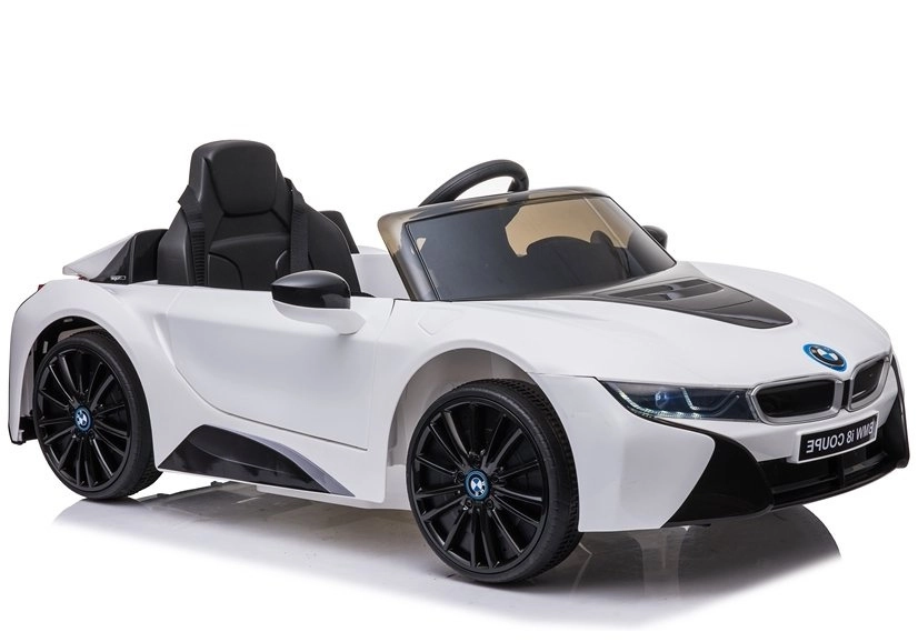 Detské elektrické autíčko BMW i8 Coupe biele