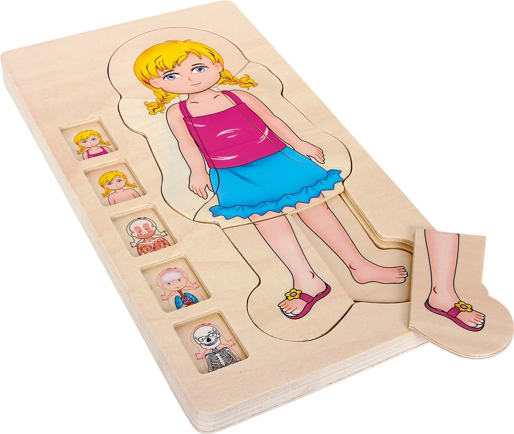 E-shop Small foot drevené vrstvené puzzle anatómie