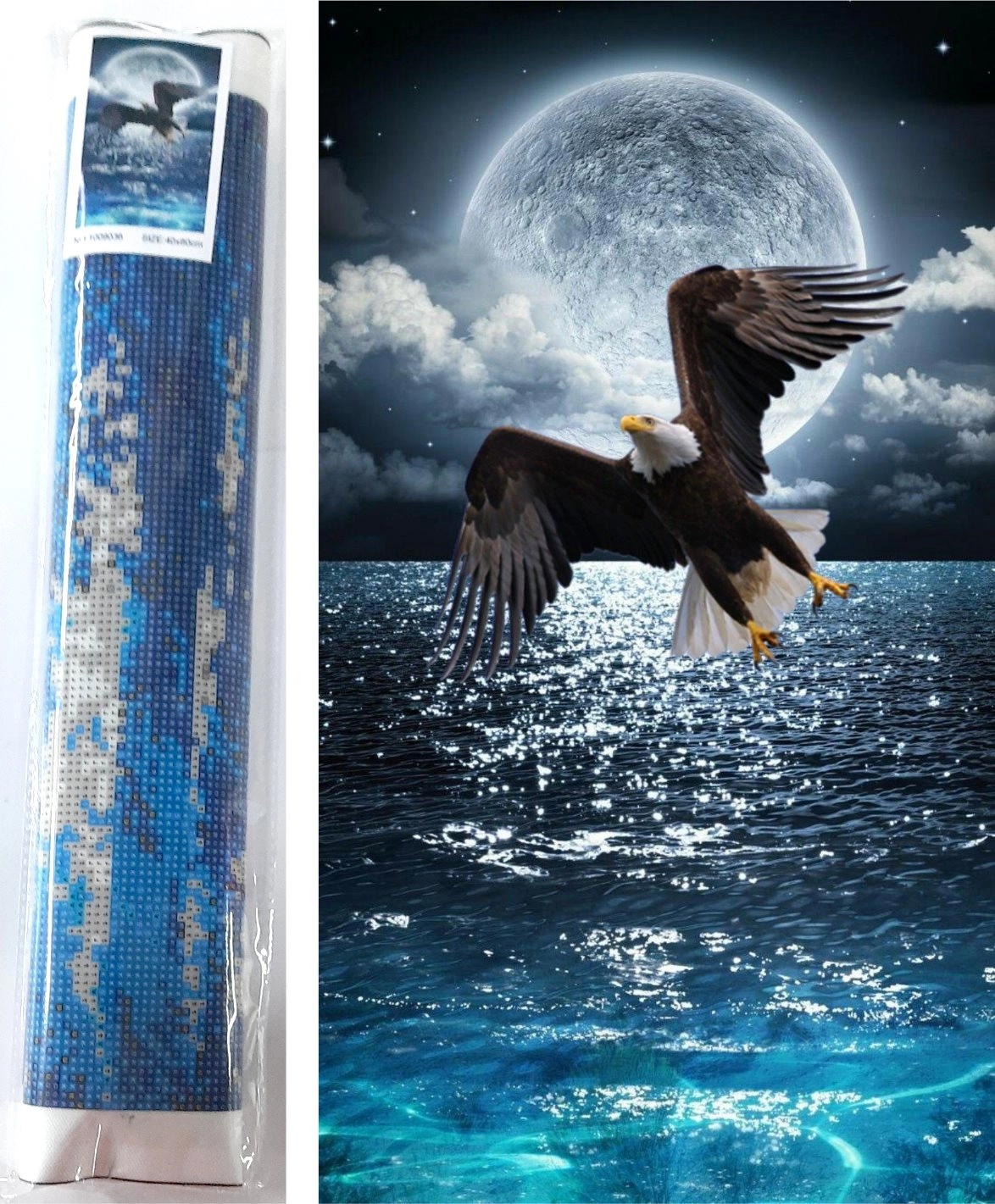 E-shop Norimpex Diamantové maľovanie Nočný lovec 80 x 40 cm