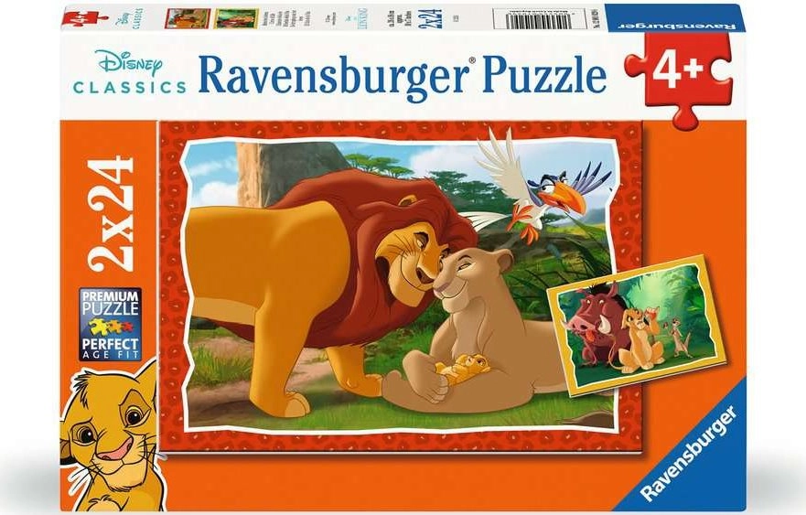 E-shop Puzzle Disney Leví kráľ 2x24 dielikov