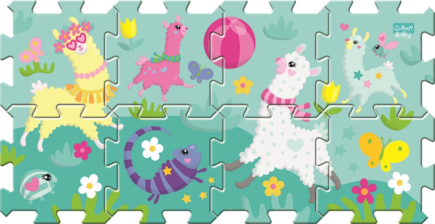 E-shop Trefl Pěnové puzzle Veselé lamy