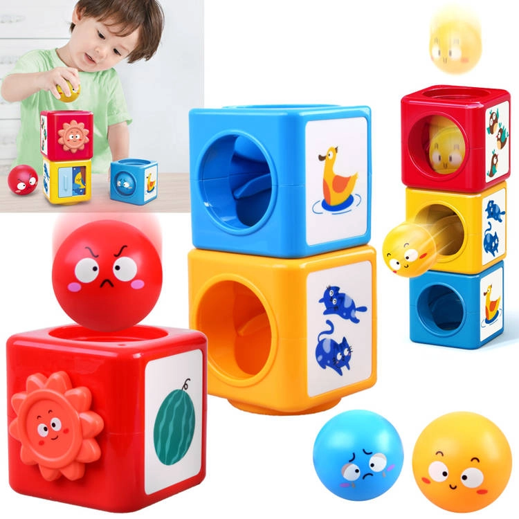 E-shop Huile Toys edukačná pyramída s otvormi Stack Tower