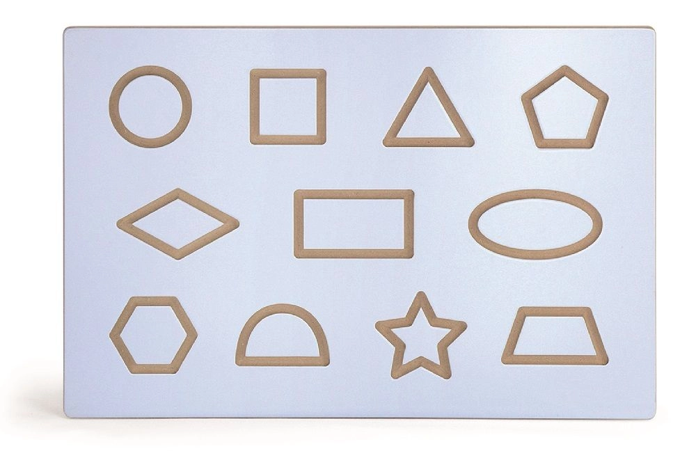 VIGA drevená tabuľa s tvarmi 60 x 40cm