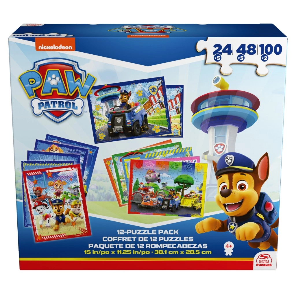 E-shop Tlapková patrola Veľké puzzle 12 ks