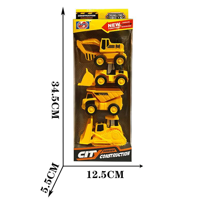 MAC TOYS Stavebné stroje 4ks