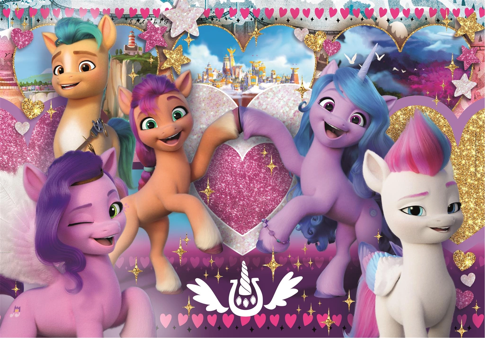 Clementoni My Little Pony Láskyplní poníky MAXI 104 dielov