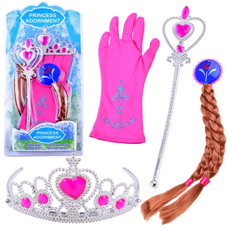 E-shop JOKO Sada malú princeznú Korunka žezlo rukavica príčesok vrkoče