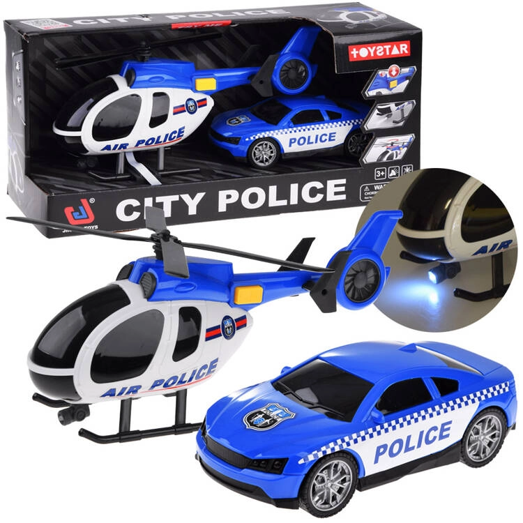 E-shop Herná sada Polícia: Auto a Helikoptéra