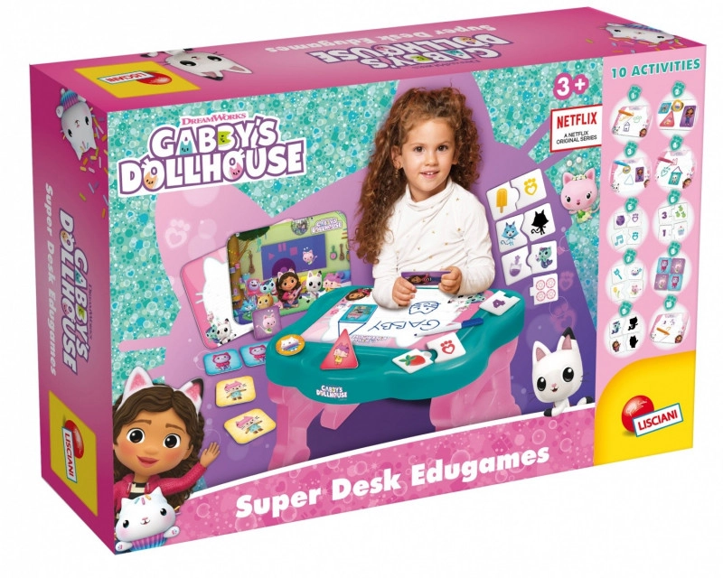 E-shop Liscianigiochi Gabby's Dollhouse Stolček s edukatívnými hrami