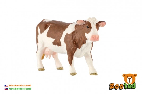 E-shop ZOOted Kráva horská strakatá zooted plast 12cm