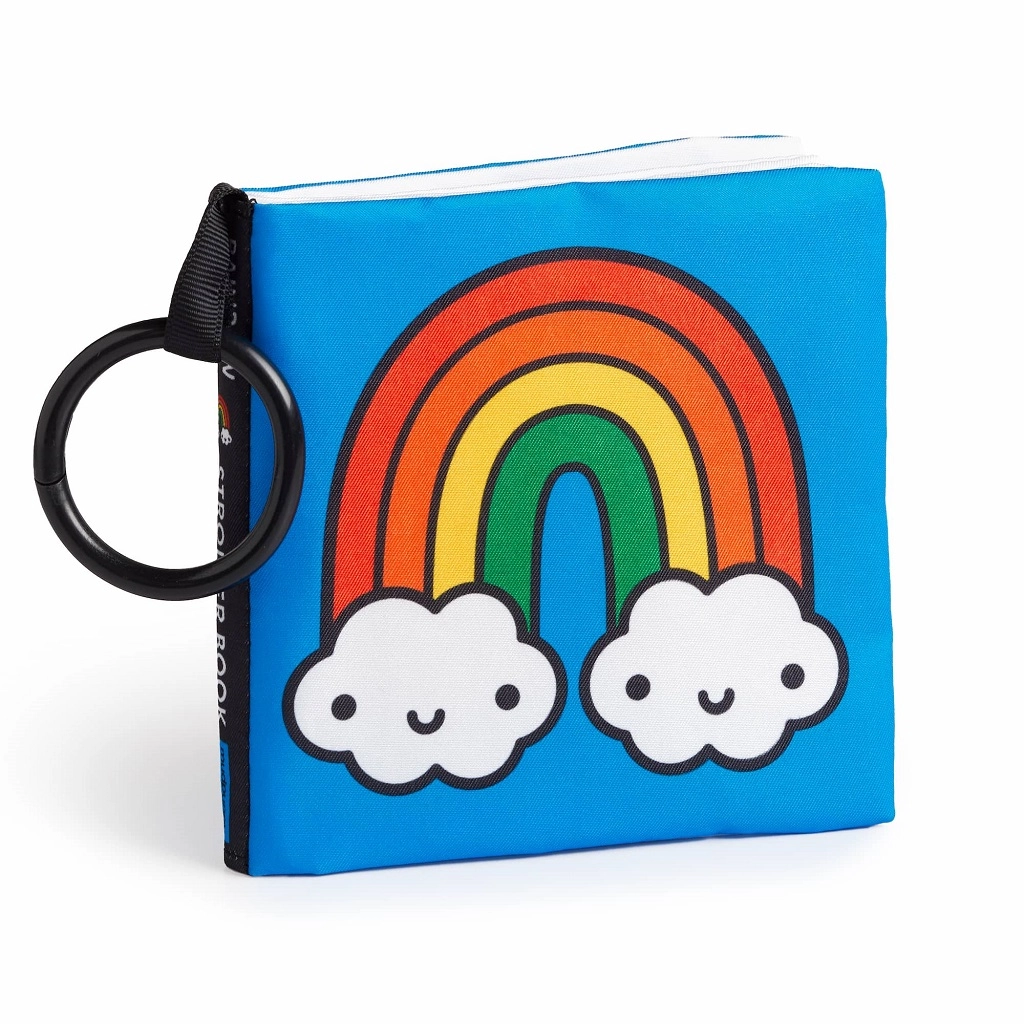 E-shop Rainbow World Crinkle Fabric Stroller Book (Mudpuppy)